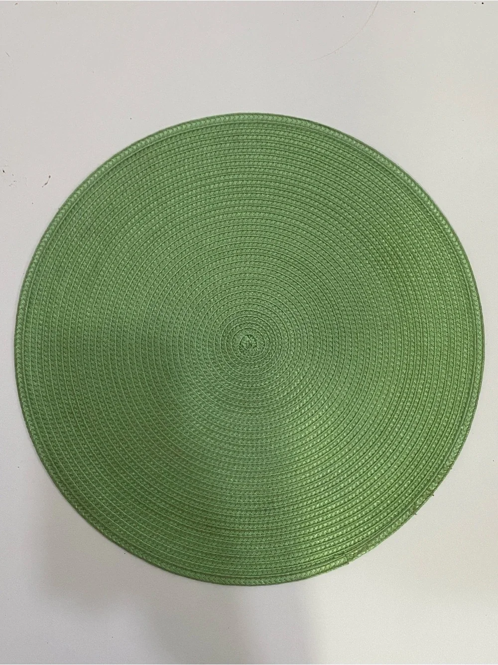Round Green Braided Placemats - Set of 6